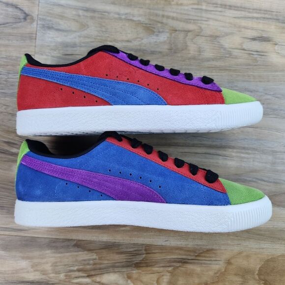 🩵NIB Puma Clyde Culture Multicolor Sneakers Men's Size 8 - Picture 3 of 13